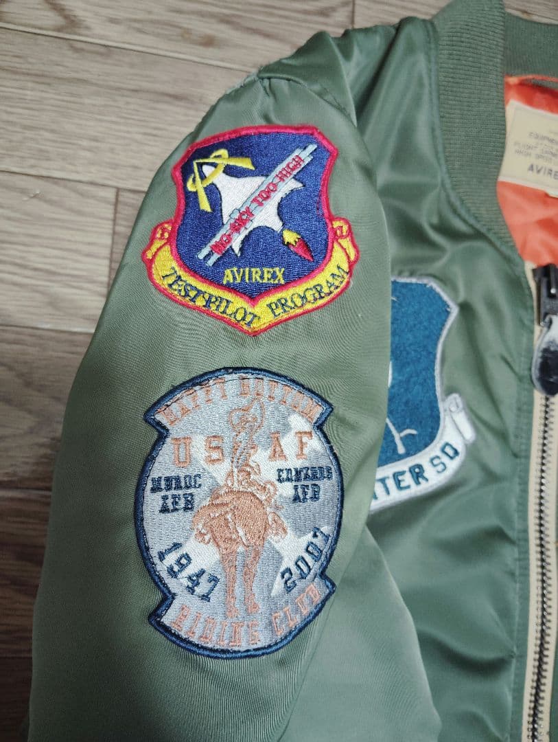 AVIREX MA-1 アメリカ空軍独立60周年モデル　カーキ　M
