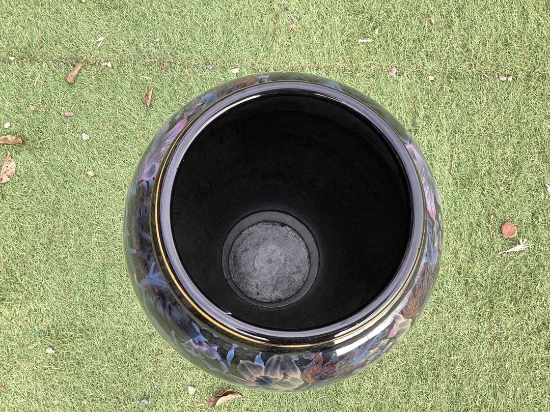 [ おの] 花瓶　フラワーベース　陶器　傘立て　イタリア製
