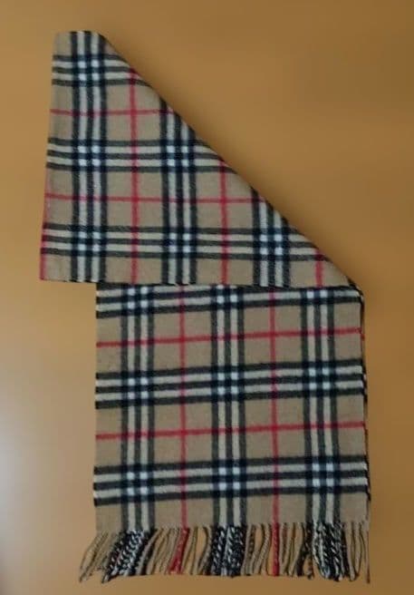 【美品】✨✨Burberry ノバチェック柄マフラカシミヤウール100%