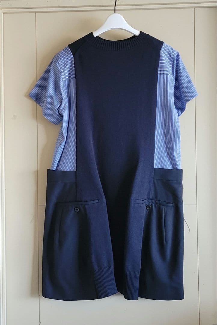 sacai 25SS 新品 121,000円 Poplin Knit Dress