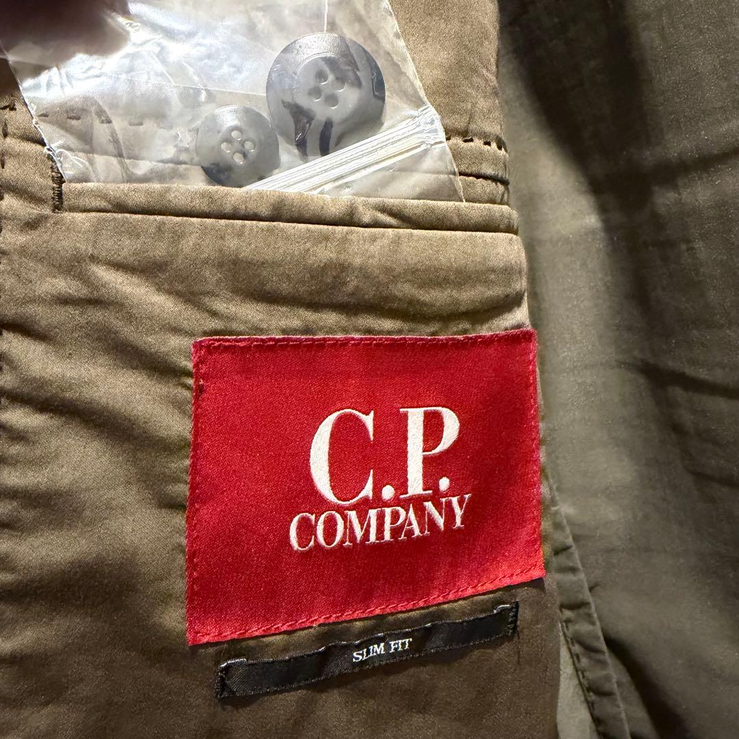 C.P. COMPANY スリムフィット テーラードジャケット オリーブ 52