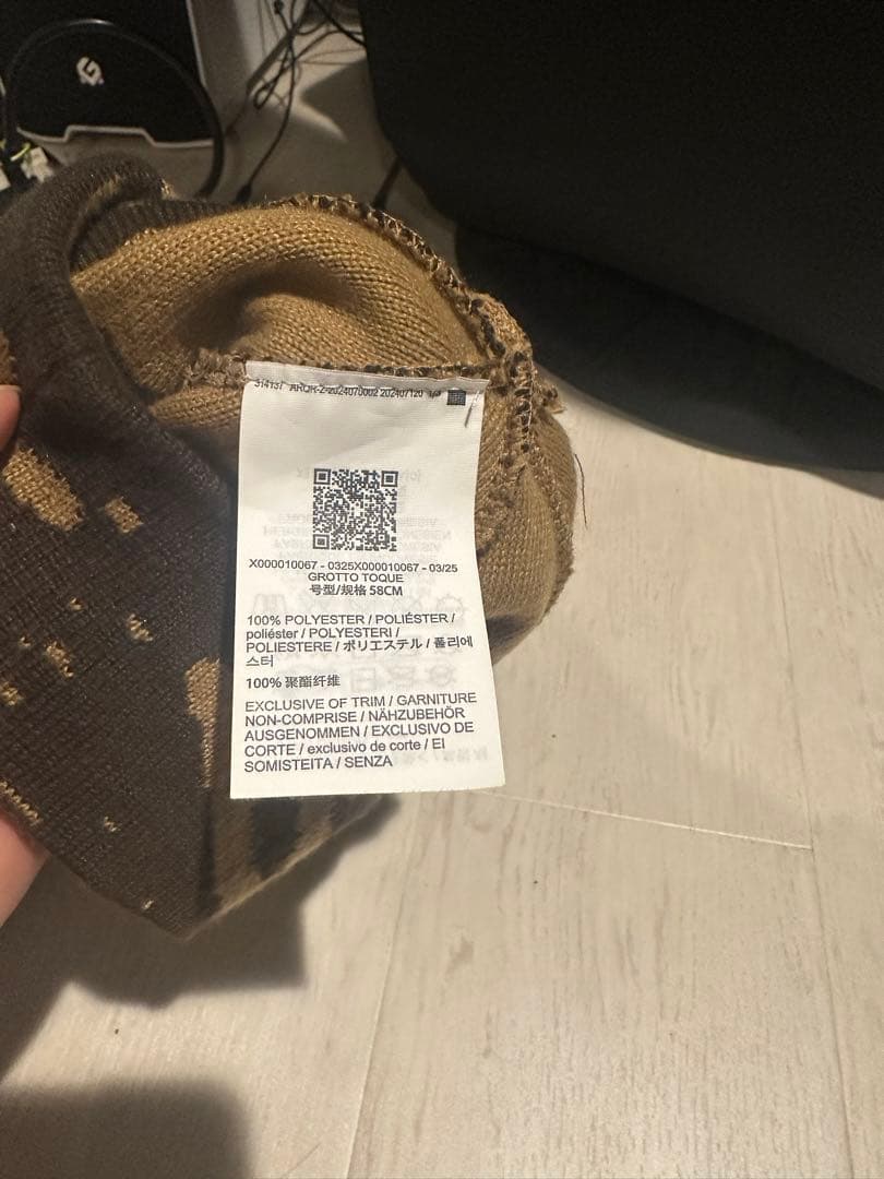 ARC'TERYX ブラウンカモフラージュニット帽