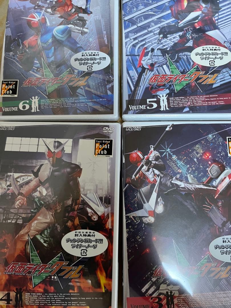 仮面ライダーダブル w 全12巻 セット　未開封dvd含む　収納BOX付