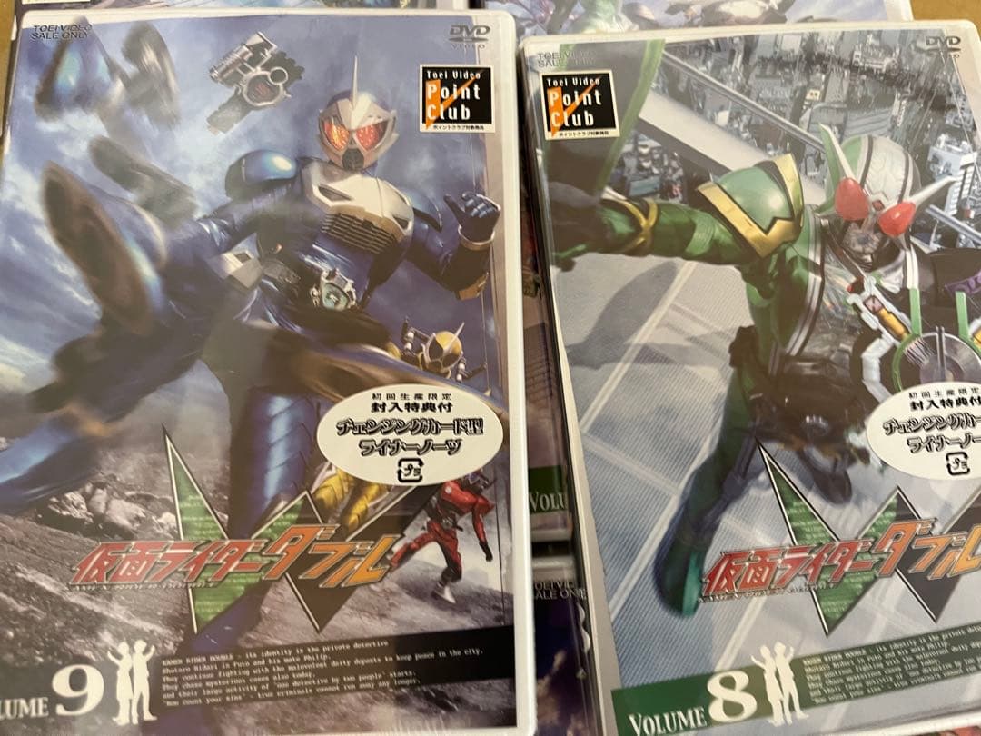 仮面ライダーダブル w 全12巻 セット　未開封dvd含む　収納BOX付