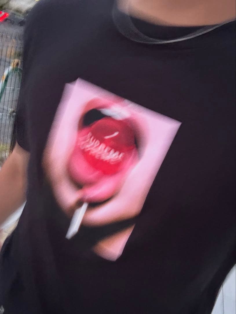 Supreme Tシャツ 黒 ロリポップ Ｓ