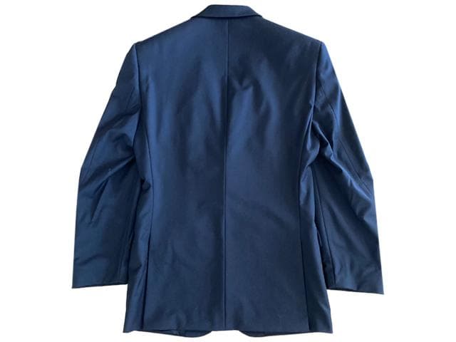 【美品】  カルバンクライン 黒 スーツ上下 高濃度ウール