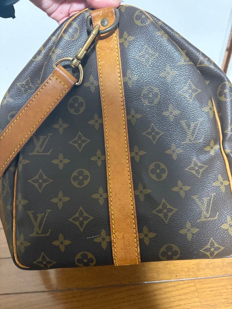 Louis Vuitton ボストンバッグ ブラウン　鍵なし