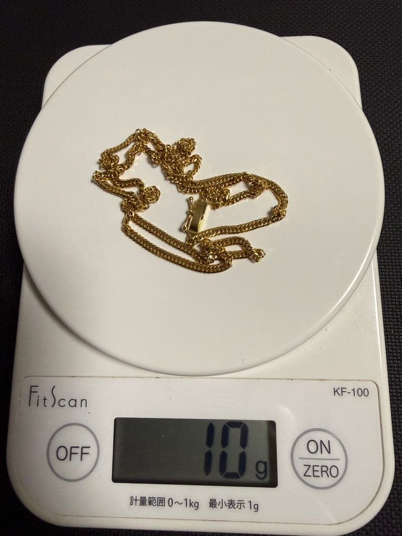 【K18】8面トリプル 喜平ネックレス 50cm 10g