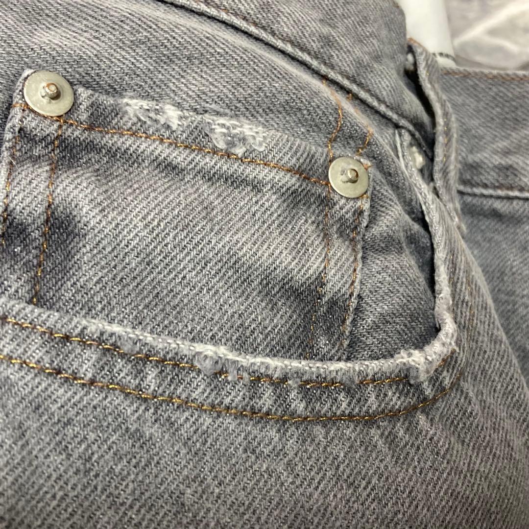 Curensology 〈&RC〉ユーズドカーヴィーデニムパンツ　ダメージ　38