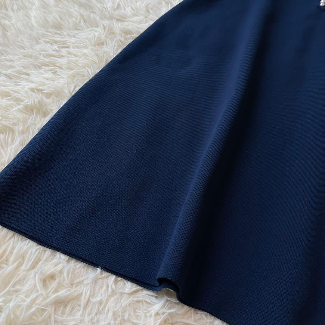 極美品 M'S GRACY 2020年 ニット ワンピース ネイビー 38