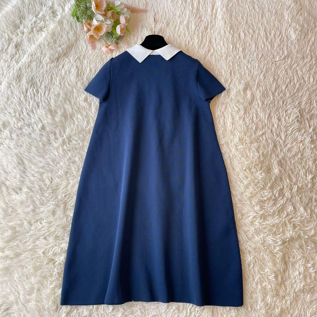極美品 M'S GRACY 2020年 ニット ワンピース ネイビー 38
