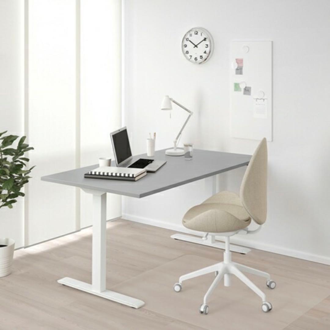 IKEA RODULF ロドゥルフ デスク 電動昇降式 グレー