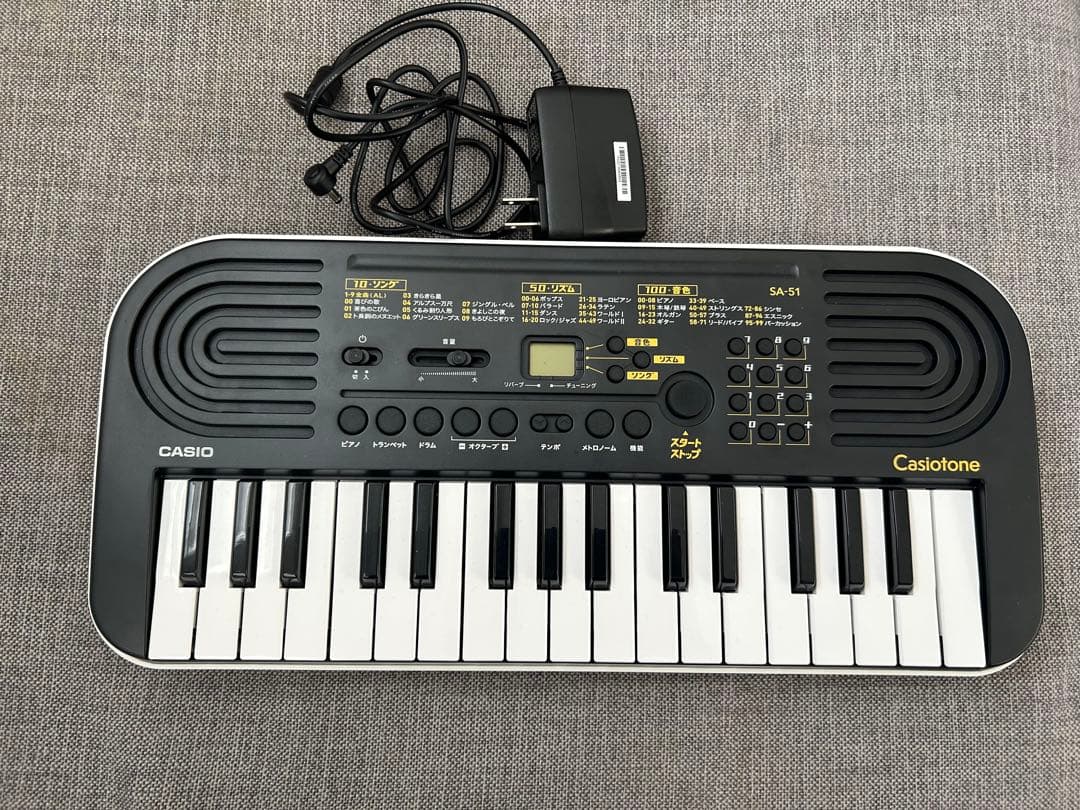 【別売アダプター付き】電子ピアノ casiotone SA-51
