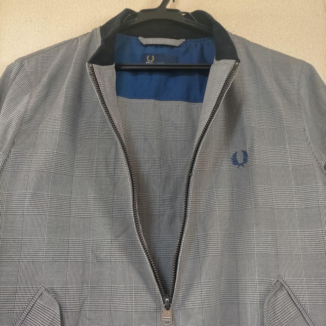 フレッドペリー FRED PERRY グレンチェック ブルゾン 短丈 ジャケット