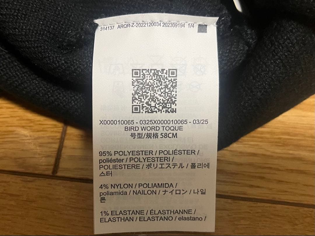 アークテリクス　ARC'TERYX バードワードトーク　2025FW