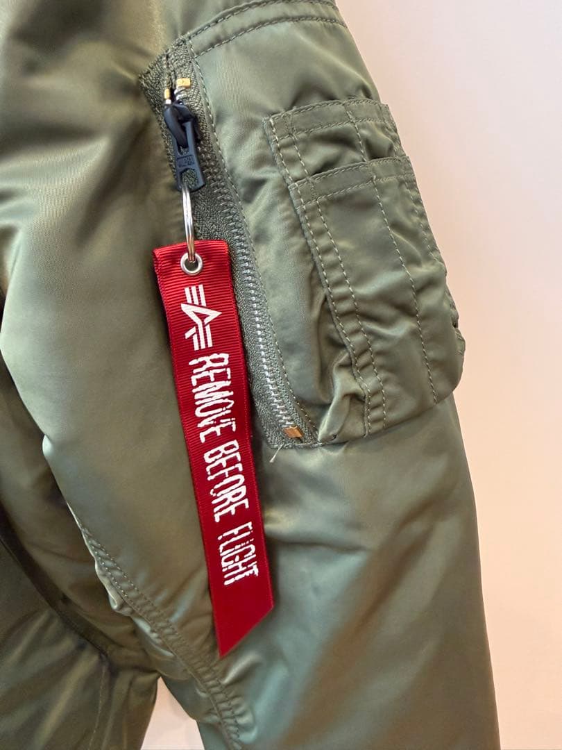 ALPHA INDUSTRIES MA-1 フライトジャケット カーキ M