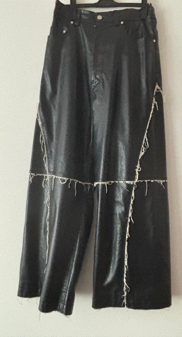 Artificial Leather Wide Pants メゾンスペシャル