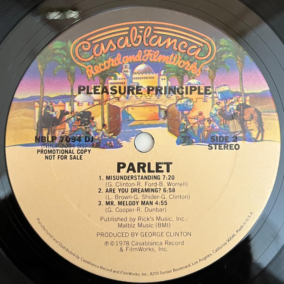 LP Parlet Pleasure Principle USオリジナル