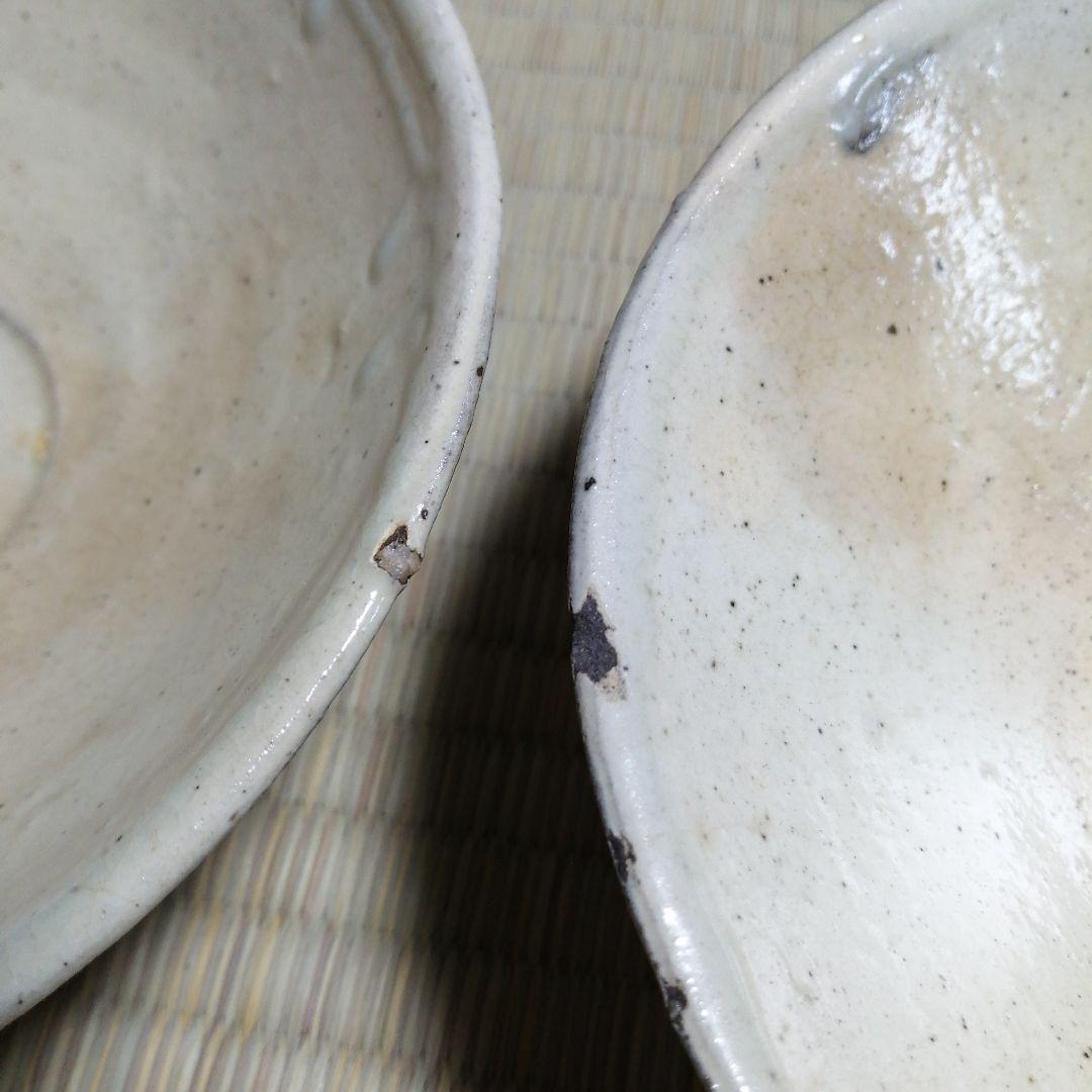 美濃焼　山茶碗風粉引平鉢　5客　15.2cm　今物