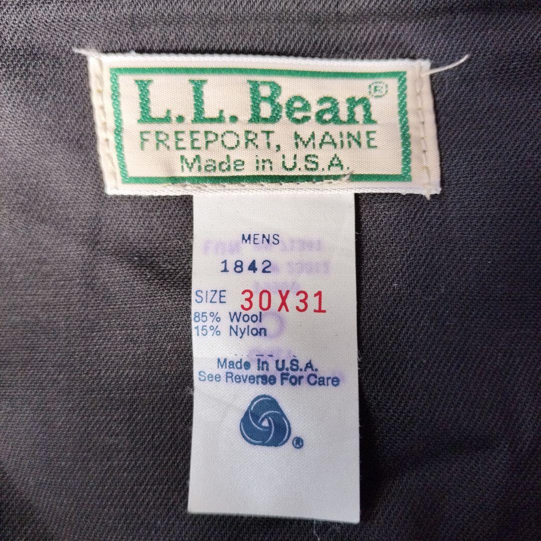 【美品】L.L.Bean　80sビンテージウールスラックス　メンズS〜M