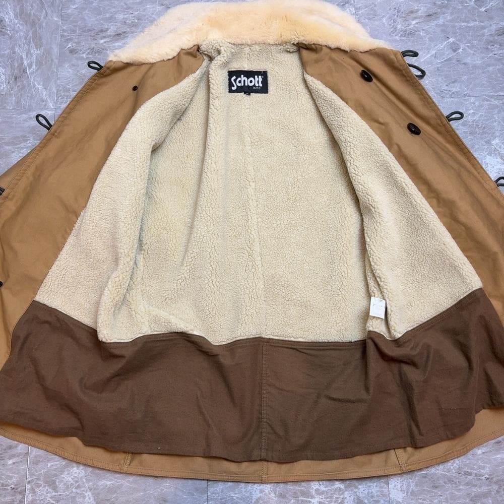 Schott USNAVY N1 デッキジャケット ミリタリー ムートン XL