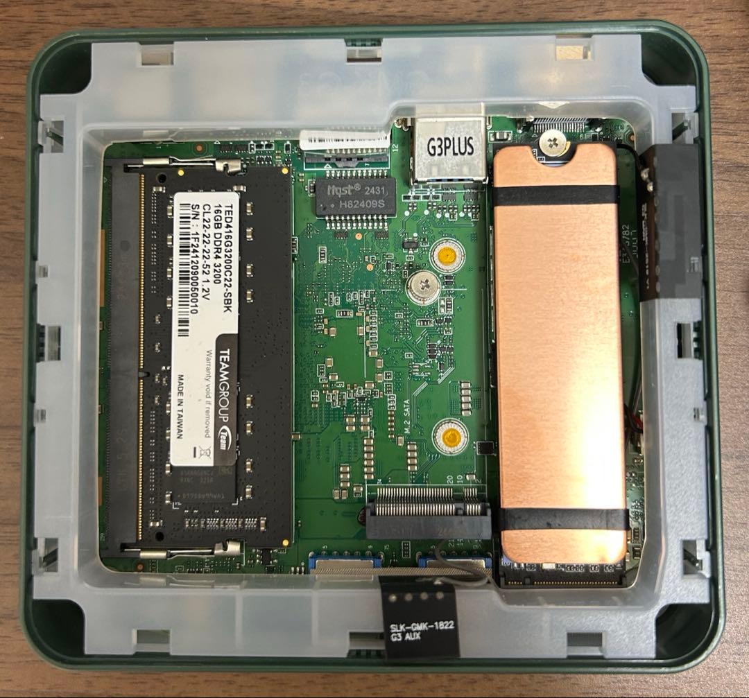GMKtec G3 Plus ミニPC メモリ16GB増設 動作確認済み
