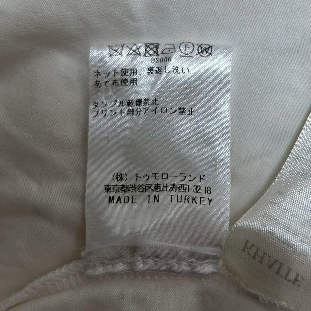 KHAITE（ケイト）サークルロゴ 白 半袖Tシャツ S レディース コットン