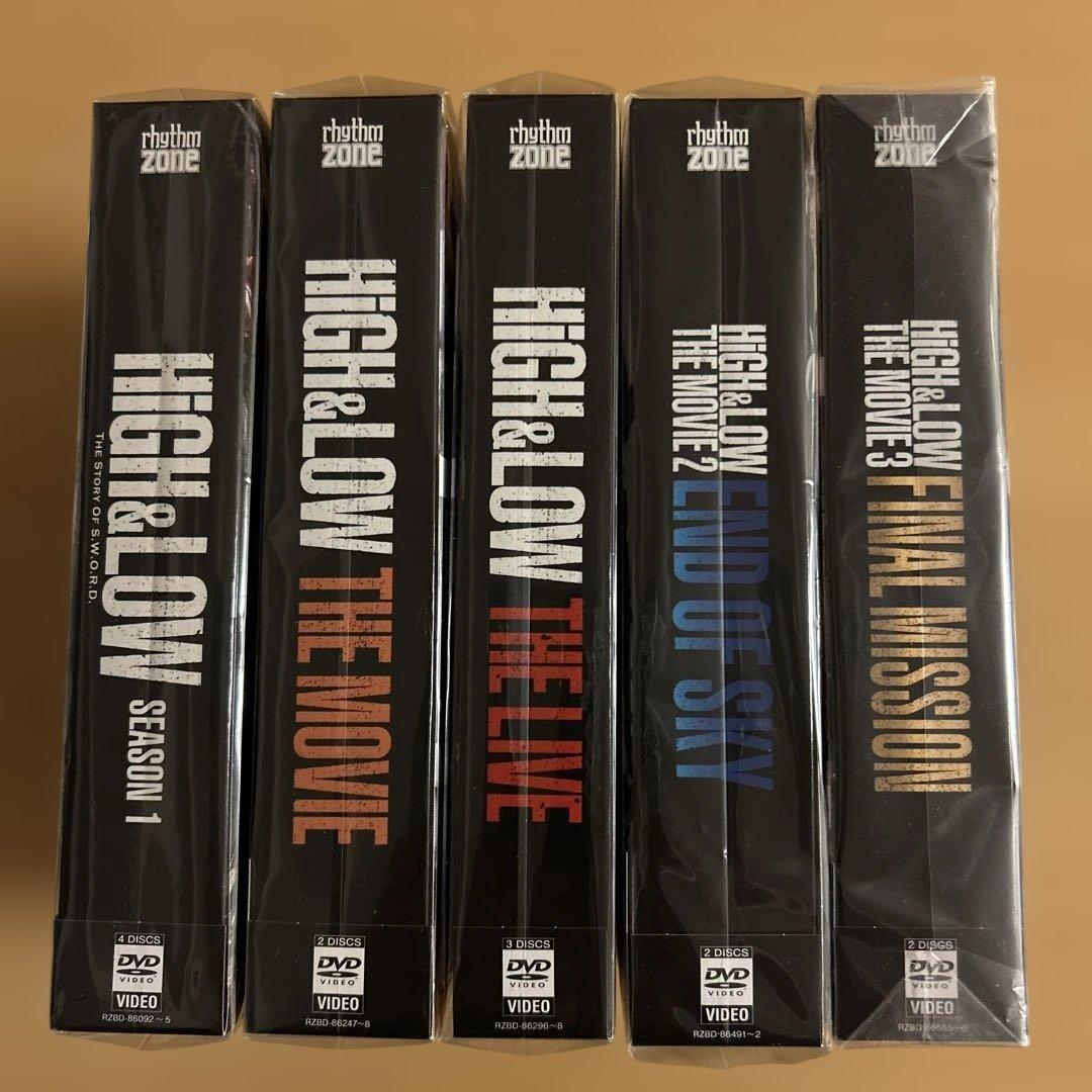 【新品】HIGH&LOW DVDセット