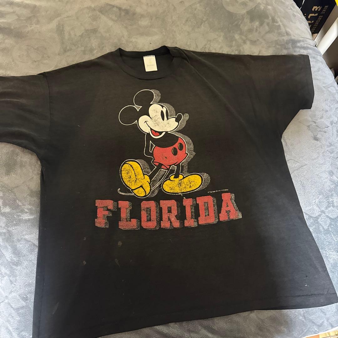 80’s MICKEY ミッキーマウス ビンテージTシャツ　フェード