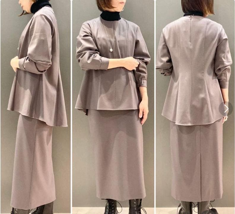 ☆美品☆Theory luxe NEWSAXONY PERNO スカート グレー