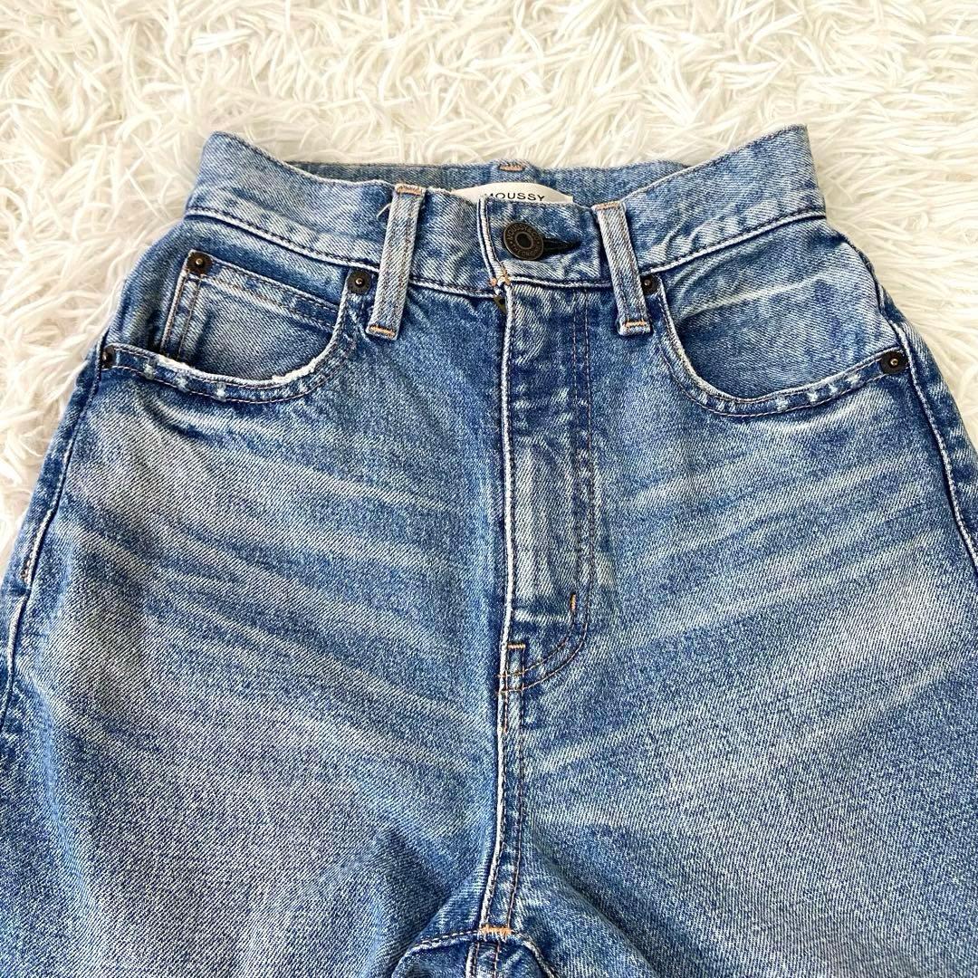 美品✨MOUSSY MVS FLARE フレアデニムライトブルー 赤耳 23