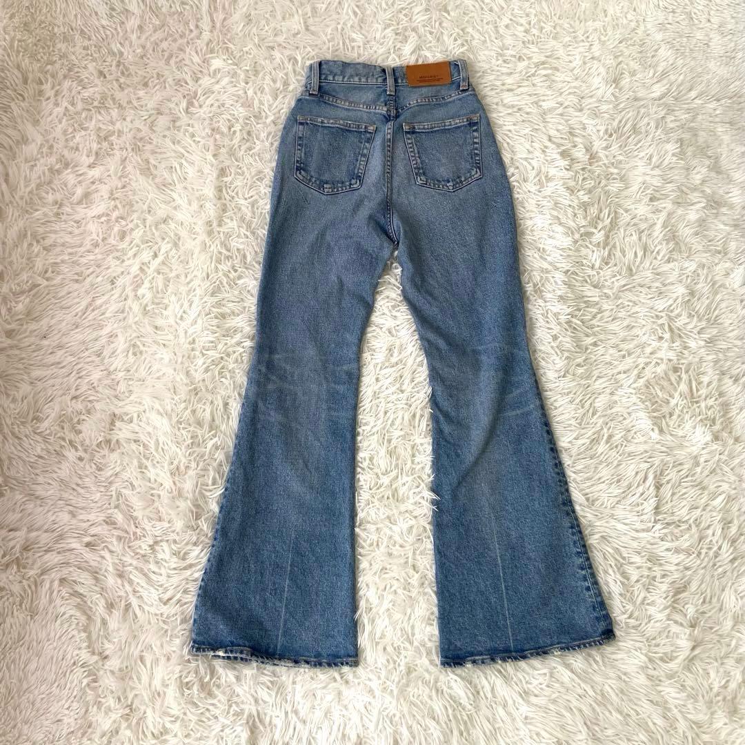 美品✨MOUSSY MVS FLARE フレアデニムライトブルー 赤耳 23