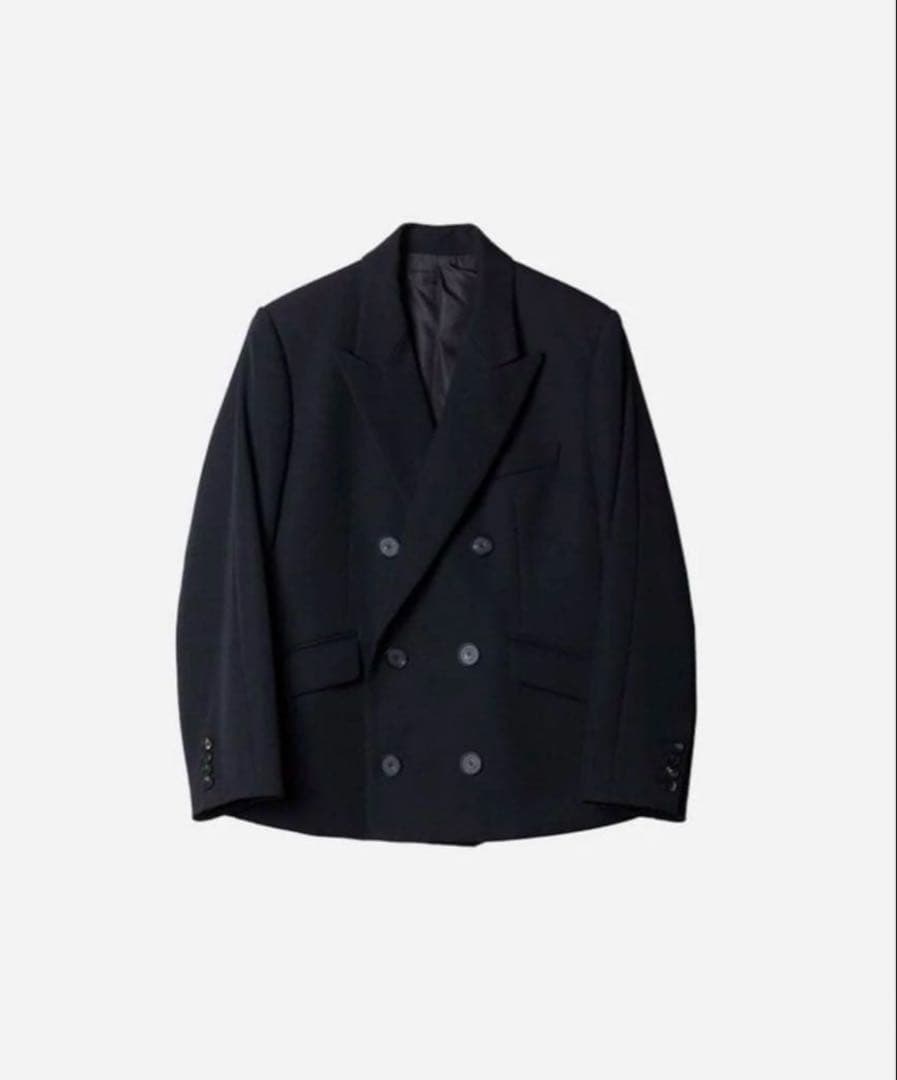 ジャケット・アウター sublations DOUBLE BREASTED JACKET BLACK