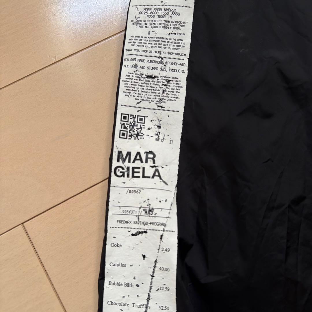 Maison Margiela レシート　コーチジャケット