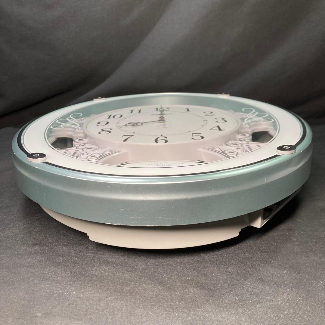 《Small World》電波時計 リズム時計 4MN523RH 可動品
