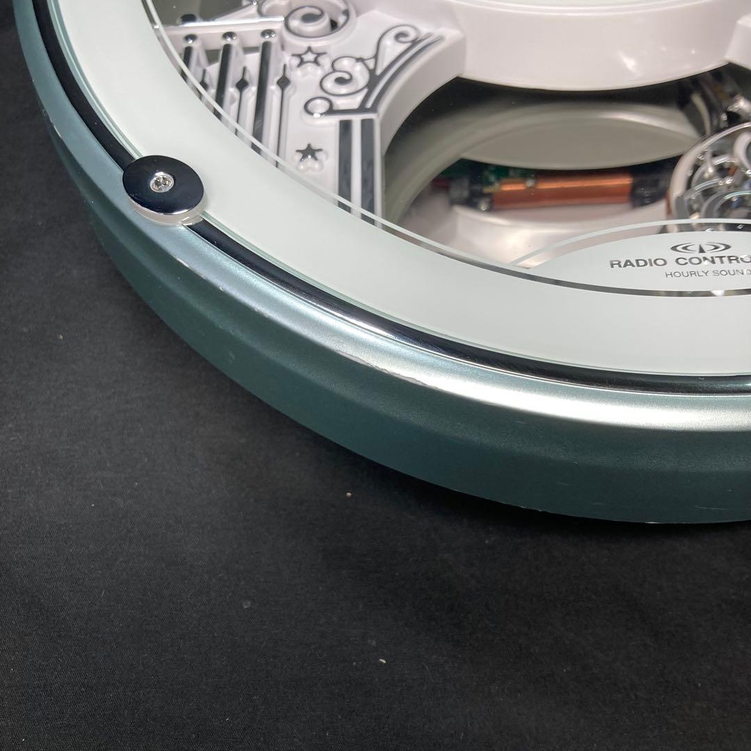 《Small World》電波時計 リズム時計 4MN523RH 可動品
