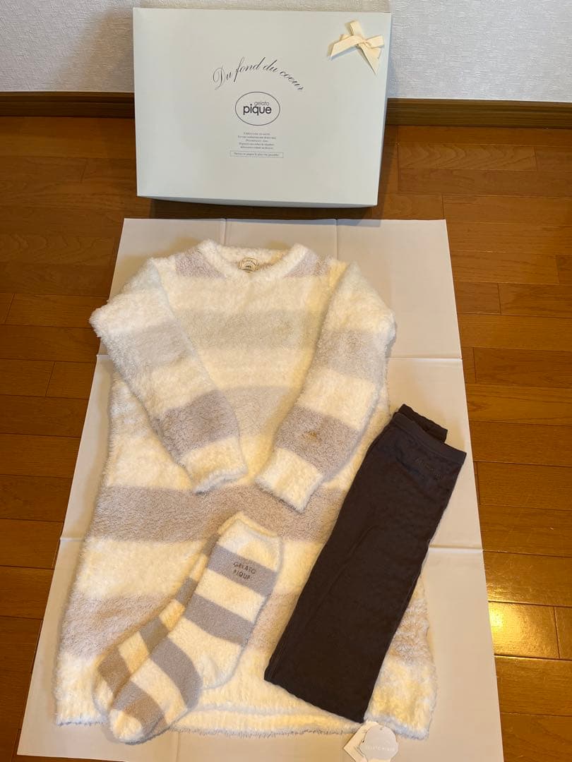 ジェラートピケ　ルームウェア3点セット