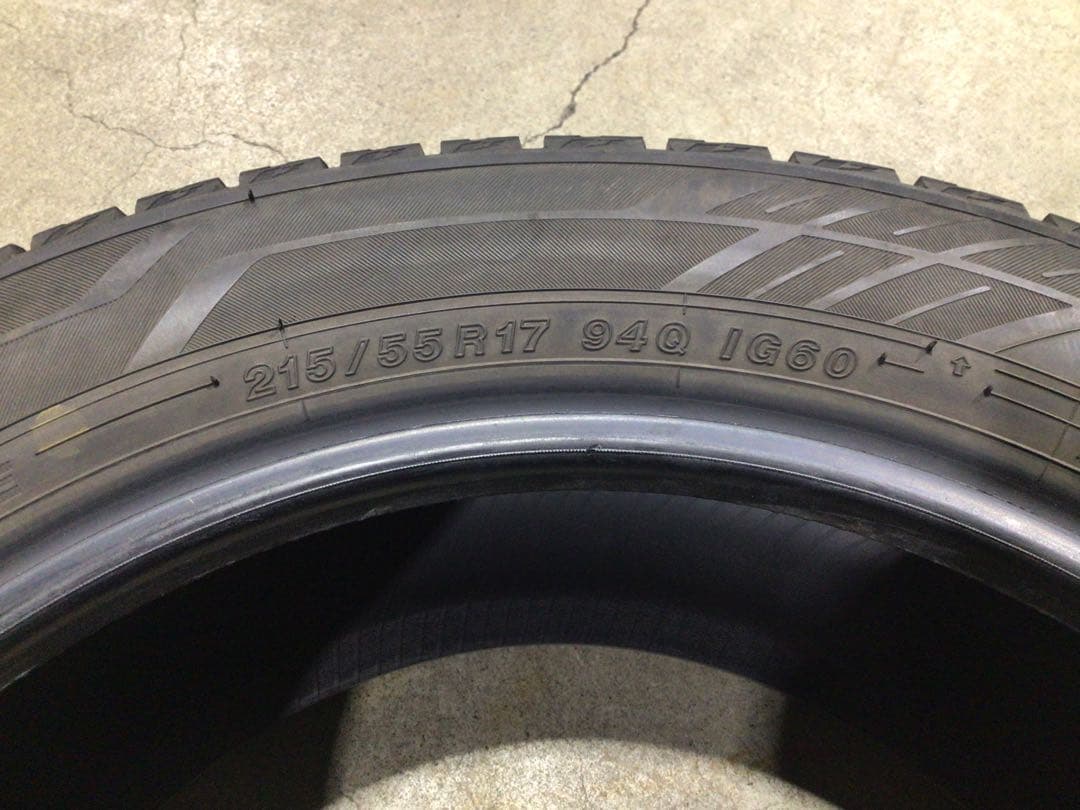 激安 215/55R17 ヨコハマ iG60 スタッドレス 4本 送料込み