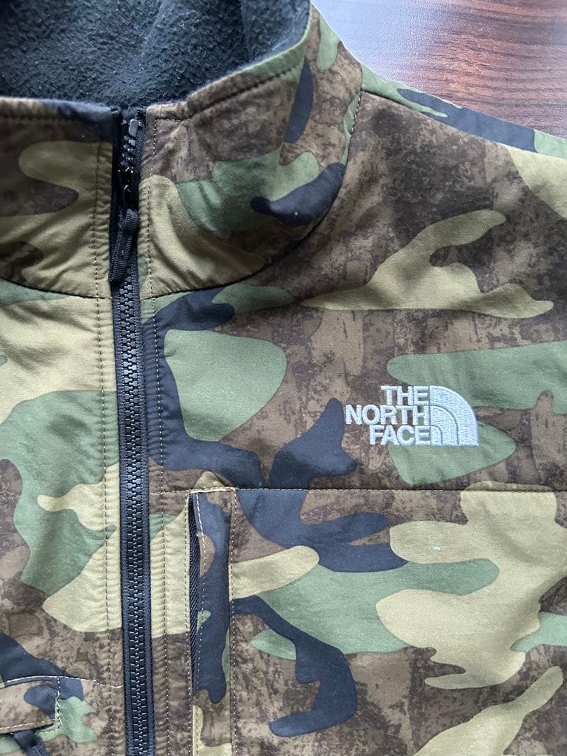 THE NORTH FACE 迷彩柄 フリースベスト XL 状態良