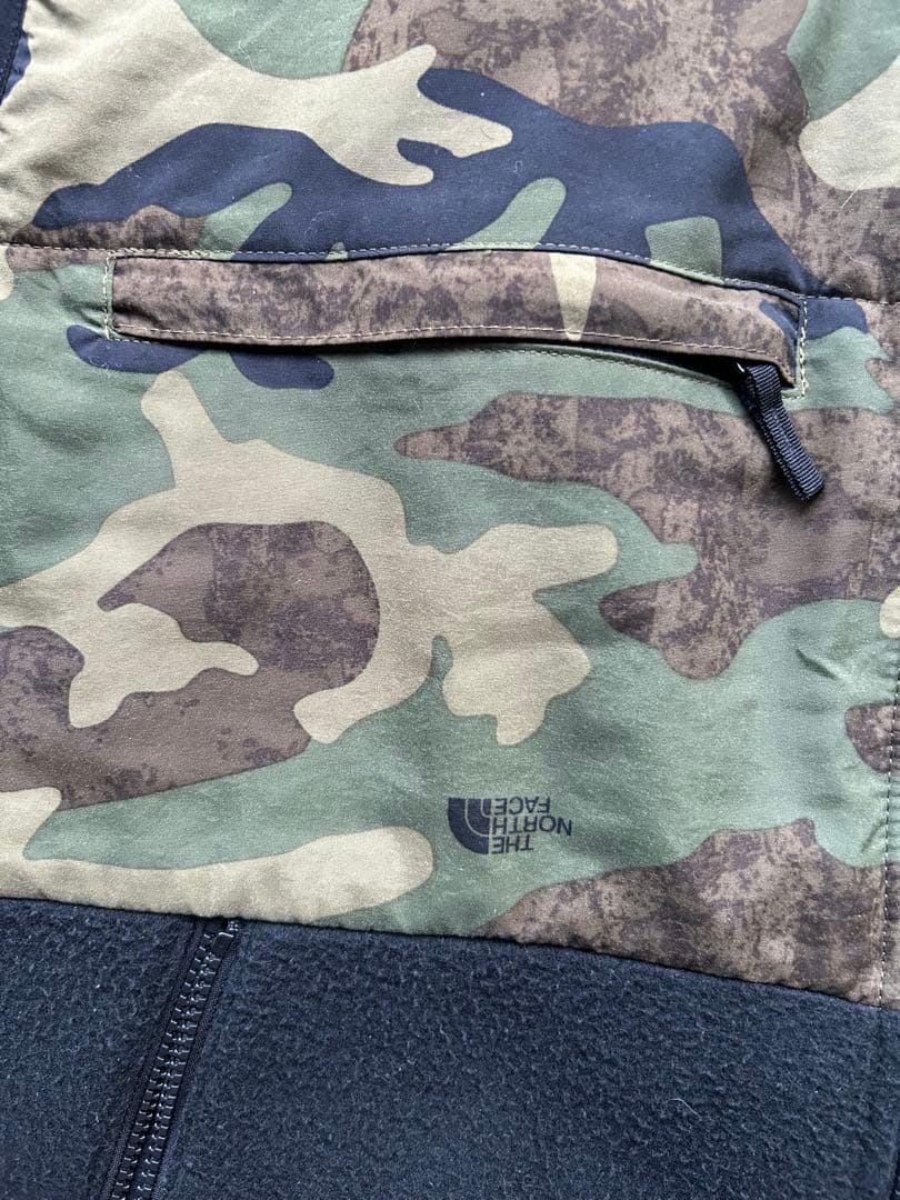 THE NORTH FACE 迷彩柄 フリースベスト XL 状態良