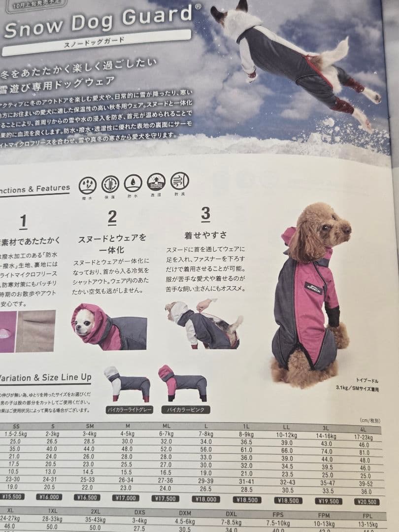 アルファアイコン スノードッグガード 4Lサイズ