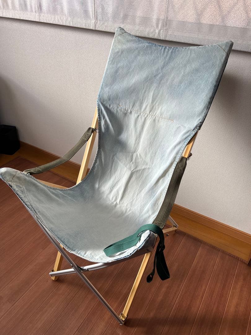 スノーピークテイクチェアロング　デニム