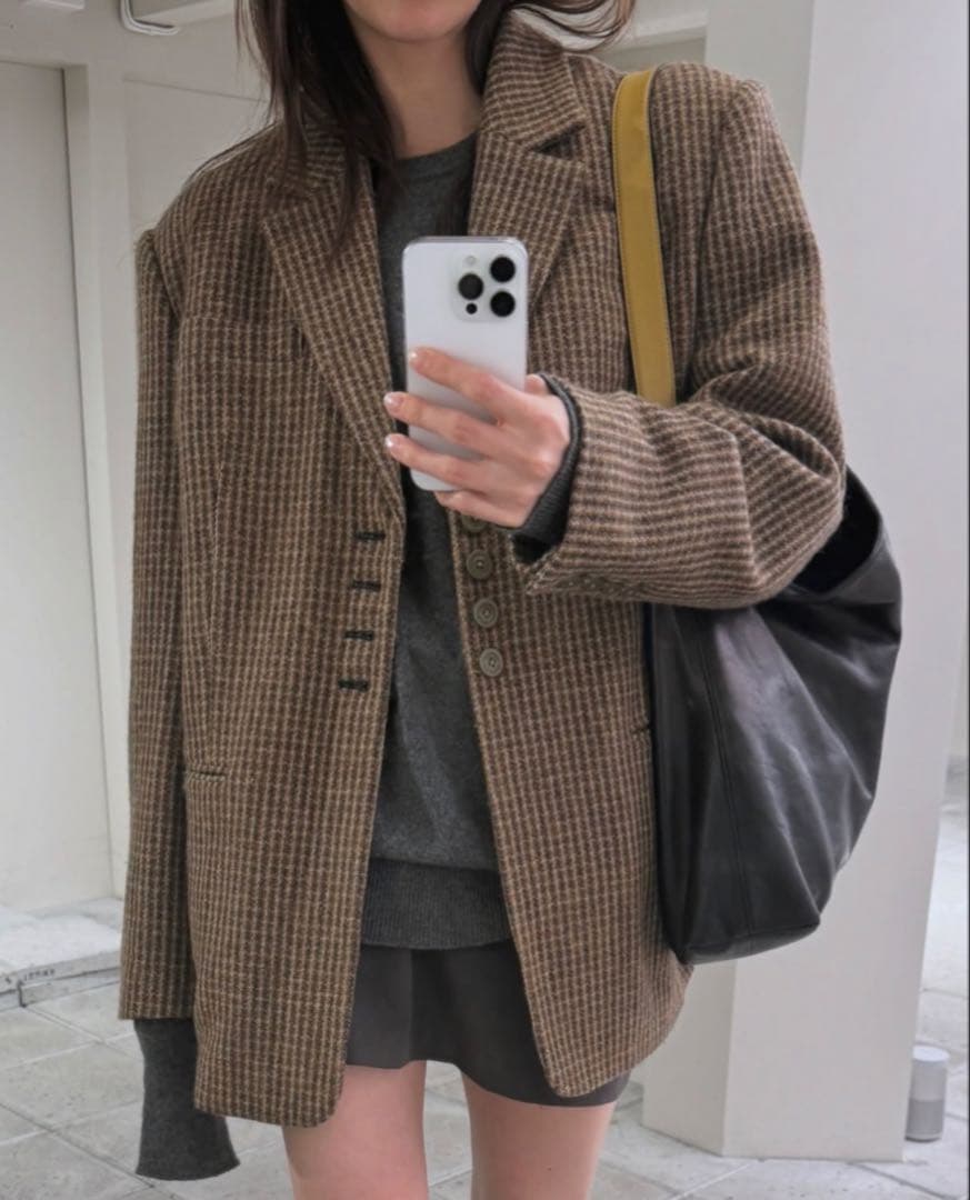 ジャケット・アウター TODAYFUL Wool100% Check Jacket 38