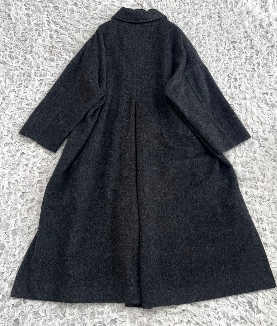 Stylevoice for xxx 完売　ウール混シャギーコート　ダークグレー
