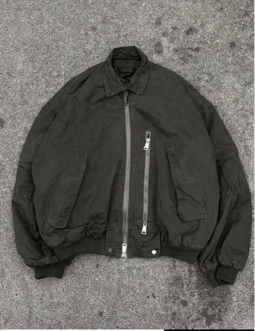 即日発送【youll】vintage wash MA-1 チャコール