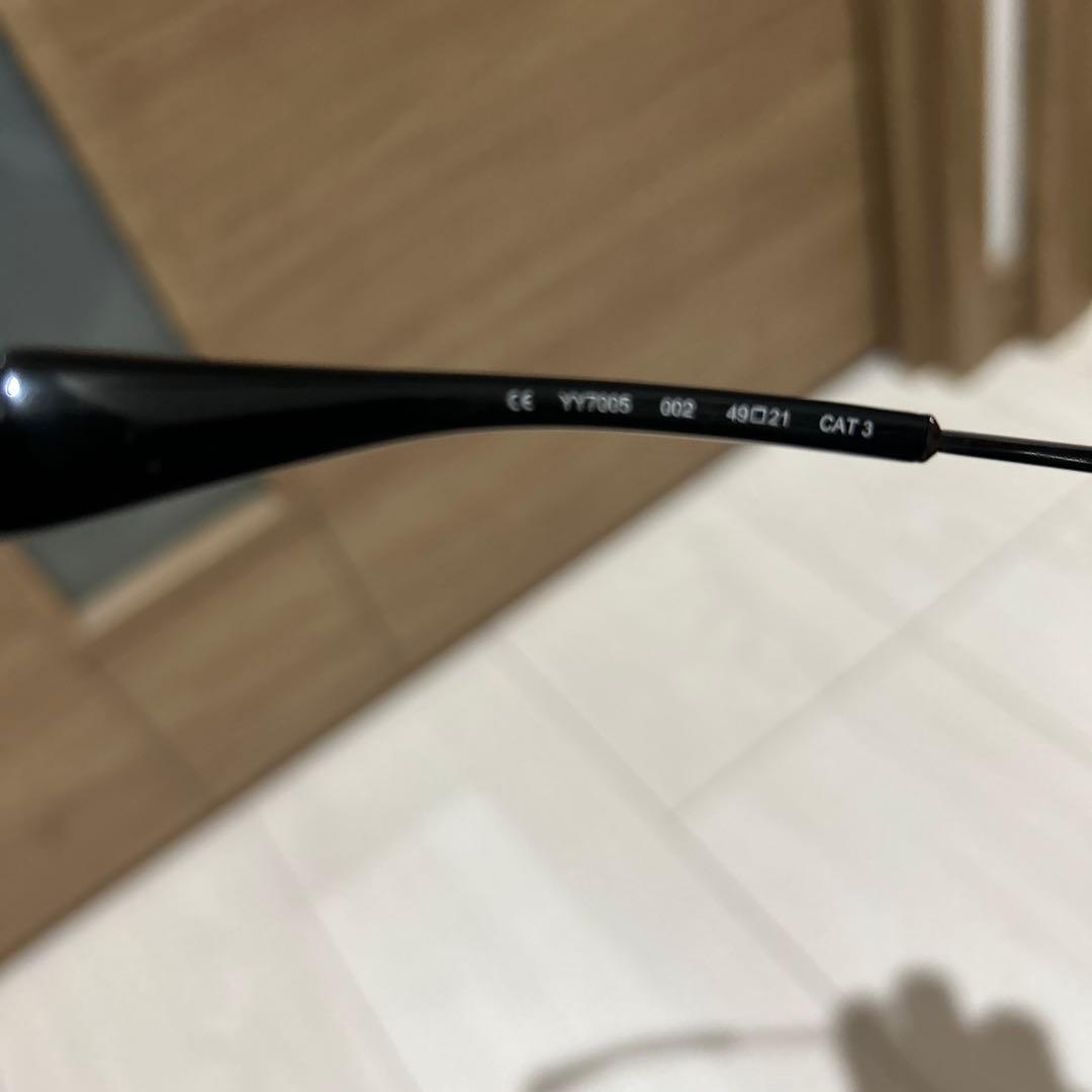 yohji Yamamoto ブラックメタルラウンドサングラス　コムデギャルソン