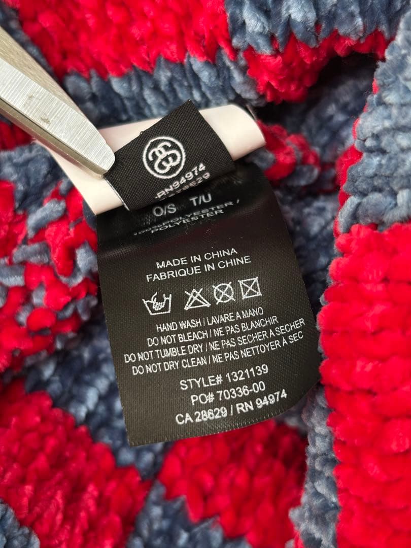 Stussy チェック柄 ニットビーニー