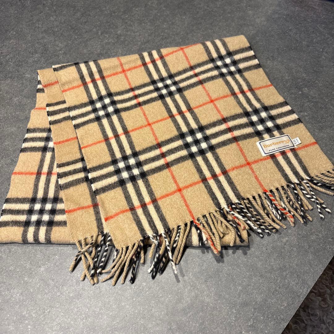 【タクさま専用】Burberry カシミヤ マフラー チェック