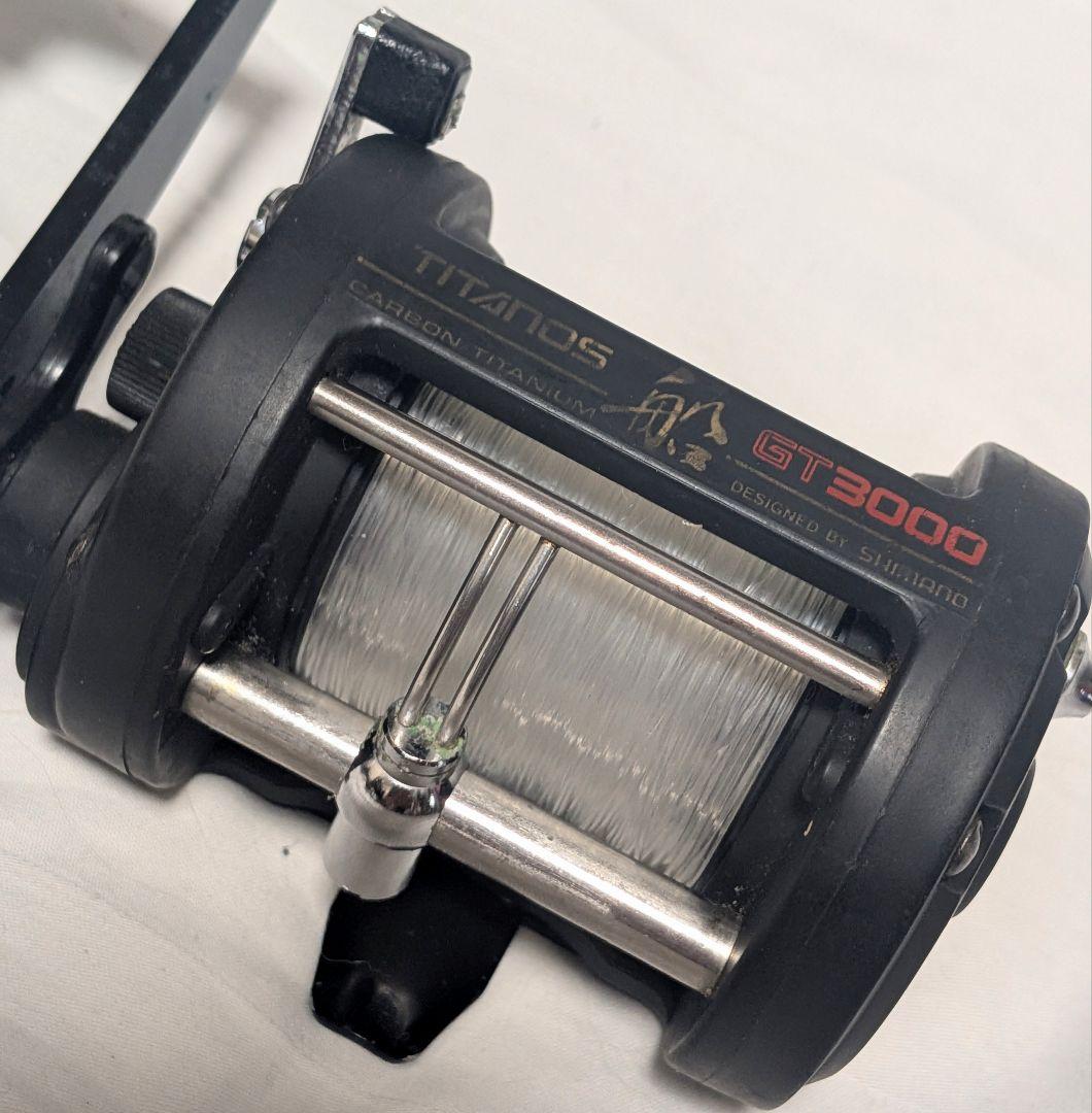 希少品シマノチタノス船GT3000両軸リール！