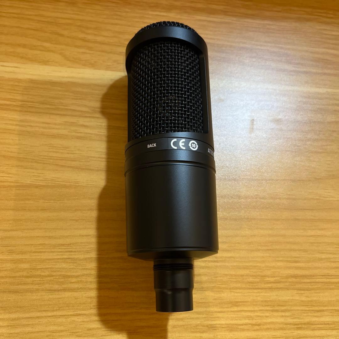 オーディオテクニカ AT2020 コンデンサーマイク XLR 美品